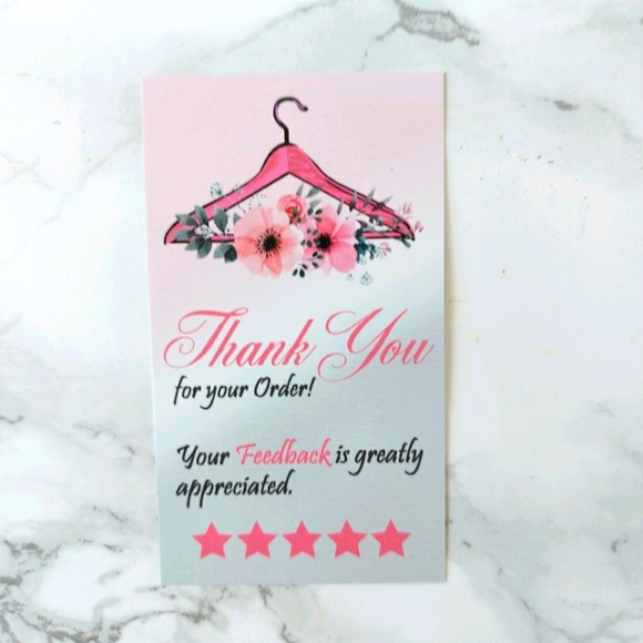 100 Thank You Cards insert business card - Picture 10 of 16